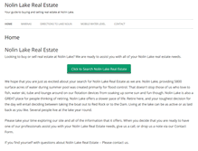 Tablet Screenshot of nolinlakerealestate.com